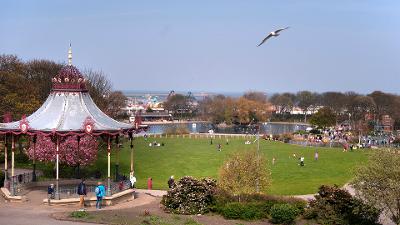 South Marine Park (view of park from above bandstand)