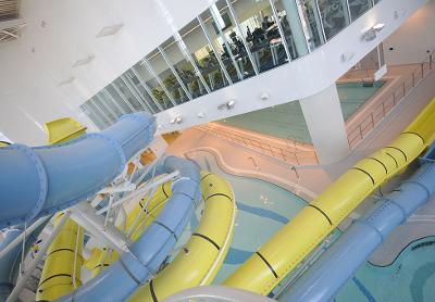 View of Haven Point from the top of the water slides